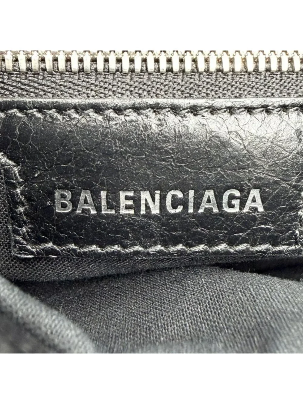 Balenciaga Shoulder Bag Neo Cagole Crossbody Leather Black Silver